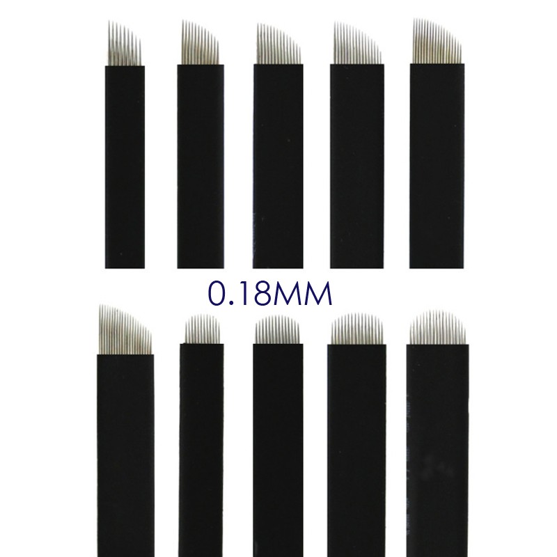 Microblading Blades Factory - Extremely Thin 0.18mm Nano Blades for 3D Embroidery Eyebrow Tattoo