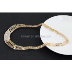 Gold Jewelry Set Supplier - Latest Dubai 18k Plated Gold Jewelry Set Indian Style