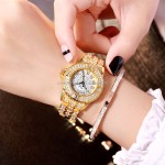 Rhinestone Watch Manufacturer - New Arrivals Rhinestone Gold Watch Ladies Luxury Watch