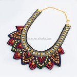 Sequins Necklace Manufacturer - Handmade Western Exaggerated Sequins Fake Collar Necklace