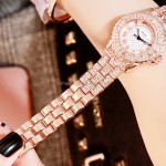 Rhinestone Watch Manufacturer - New Arrivals Rhinestone Gold Watch Ladies Luxury Watch