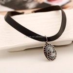 Choker Necklace Manufacturer - Hot Korea Style Latest Design Choker Cameo Pendant Necklace