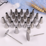 Icing Piping Nozzles Supplier - Kitchen Cake Decorating Tool New Stainless Steel with Turntable Christmas Gift
