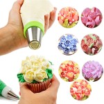 Icing Piping Nozzles Supplier - Kitchen Cake Decorating Tool New Stainless Steel with Turntable Christmas Gift
