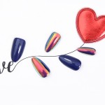 Press on Nails Factory - 24pcs Reusable Aurora Press on False Nails Almond Shape Kits