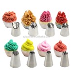 Food Grade Piping Tips Factory - Cake Decoration Bakeware Seamless 304 Stainless Steel for Decorating Cake