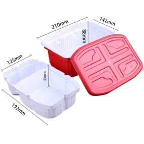 Food Grade Plastic Box Manufacturer - Wholesale Self Heating Box With Divided Inner Tray High Quality