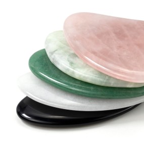 GuaSha Stone Manufacturer - New Product 2025 Jade Gua Sha Facial Massage Tool Neck Hands