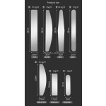 Stainless Steel Nail Files Manufacturer - Factory Half Moon 100/180 Grit Replaceable Sandpaper