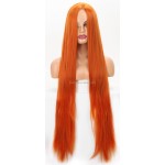 Heat Resistant Wig Manufacturer - Private Label Woman Synthetic Hair Wigs 40 Inch 100 CM Long Straight