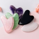 Jade Gua Sha Board Manufacturer - Natural Heart Lightening Facial Beauty Scraping Tool