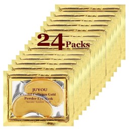 Gold Eye Masks Factory - 30 Pairs of 24K Gold Eye Mask for Sensitive Skin Highly Recommended Under Eye Mask