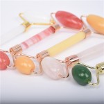 Rose Jade Roller Supplier - Best Price Natural Quartz Gua Sha Age Defying Face Roller
