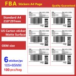 Adhesive Sticker Supplier - 210297 mm Custom Size 100 Pcs Color Printing Disposable Private Label LOGO UPC