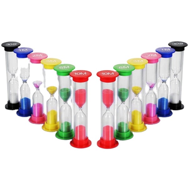 Plastic Hourglass Manufacturer - 30S Sand Timer Set Plastic Wood for Kids Brush Teeth Gift