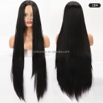 Heat Resistant Wig Manufacturer - Private Label Woman Synthetic Hair Wigs 40 Inch 100 CM Long Straight