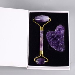 Rose Jade Roller Supplier - Best Price Natural Quartz Gua Sha Age Defying Face Roller