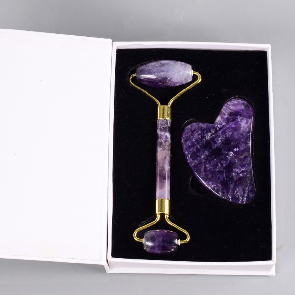 Rose Jade Roller Supplier - Best Price Natural Quartz Gua Sha Age Defying Face Roller