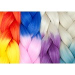Braiding Hair Extensions Manufacturer - 100g 24Inch High Temperature Ombre Jumbo Synthetic for Twist Crochet Braids