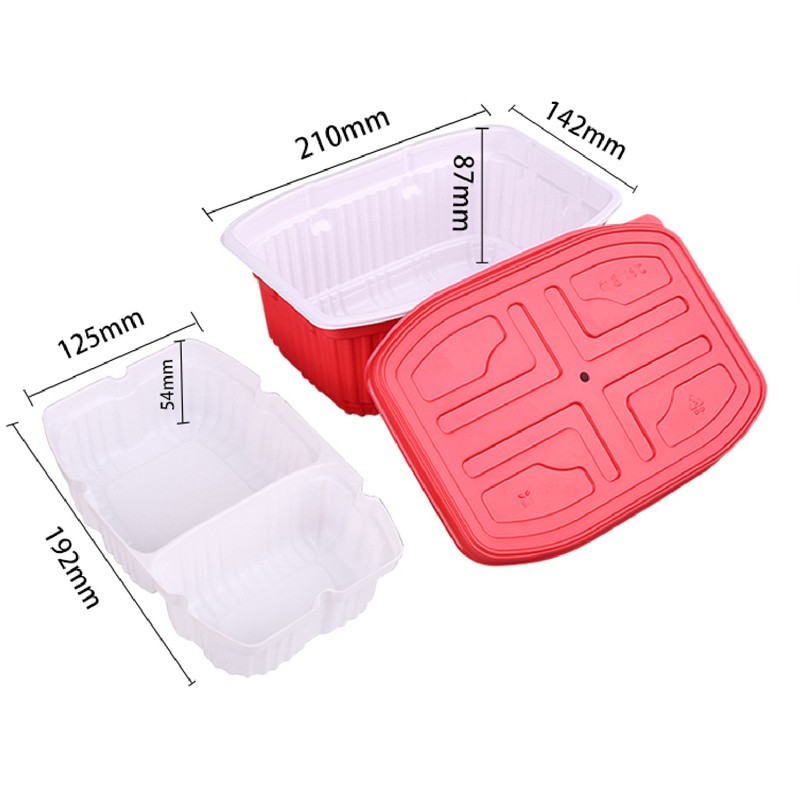 Plastic Food Box Supplier - Food Grade PP Plastic Self-Heating Hot Pot Rice Container Multi-Purpose Pouch