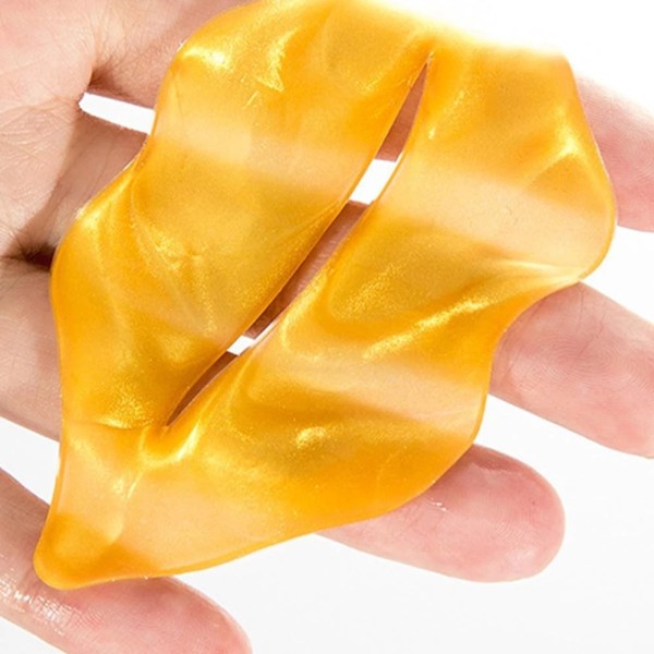 Collagen Lip Spa Mask Supplier - 24K Gold Collagen Lip Spa Crystal Lip Mask Sheet Private Label Lips Patch