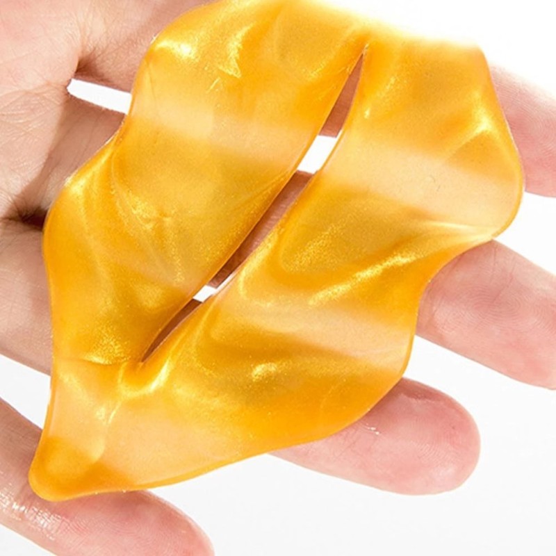 Collagen Lip Spa Mask Supplier - 24K Gold Collagen Lip Spa Crystal Lip Mask Sheet Private Label Lips Patch