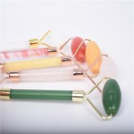 Rose Jade Roller Supplier - Best Price Natural Quartz Gua Sha Age Defying Face Roller