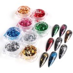 Foil Leaf Flakes Supplier - 3G Imitative Gold Silver Copper for Nail Art DIY Crafts Beauty Glitter