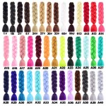 Braiding Hair Extensions Manufacturer - 100g 24Inch High Temperature Ombre Jumbo Synthetic for Twist Crochet Braids