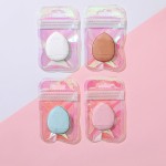 Finger Powder Puff Supplier - Mini Finger Puff Non Latex Water Drop Sponge with Glitter Bag