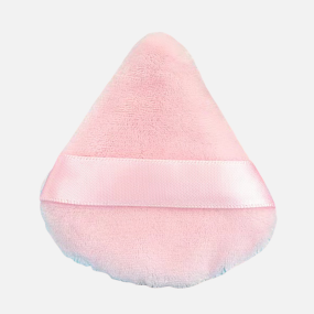 Triangle Powder Puff Manufacturer - High Quality Standing Velvet Pink Loose Powder Puff Soft