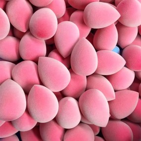 Teardrop Beauty Sponge Factory - Low MOQ Custom Logo Teardrop Microfiber Velvet Latex Free Sponge