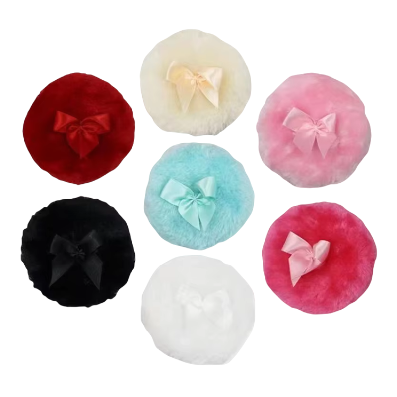 Plush Powder Puff Factory - Wholesale Soft Plush Fluffy Foundation Pink Velour Custom Large