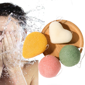 Konjac Beauty Sponge Manufacturer - Hot Wholesale 100% Natural Konjac Facial Wash Custom Packaging