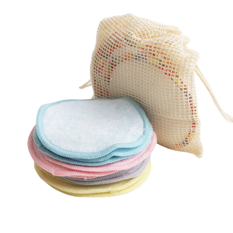 Bamboo Cotton Pads Factory - Wholesale 12 Pcs Organic Bamboo Eco Friendly Reusable Makeup Remover