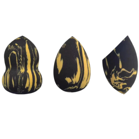 Marble Beauty Sponge Manufacturer - Vegan Latex Free Black Gold Mixed Color Super Soft Blender