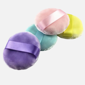 Circle Powder Puff Factory - Standing Velvet Loose Powder Puff Soft Circle High Quality