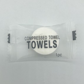 Compressed Face Towel Supplier - Custom Logo Compressed Face Towel 50 Pcs Round Magic Towel