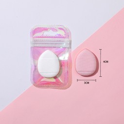 手指粉扑供应商-迷你手指扑无乳胶水滴海绵带闪粉袋