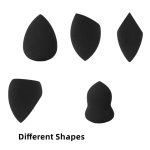 Black Makeup Blender Factory - Custom Logo Soft Vegan Black Makeup Blender Beauty Sponge