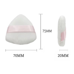 Standing Powder Puff Manufacturer - Cute Shape Standing Velvet Loose Powder Puff Soft Triangle