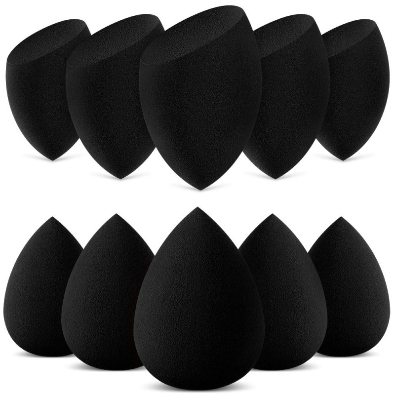 Black Makeup Blender Factory - Custom Logo Soft Vegan Black Makeup Blender Beauty Sponge