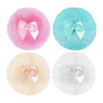 Plush Powder Puff Factory - Wholesale Soft Plush Fluffy Foundation Pink Velour Custom Large