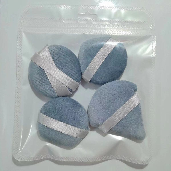 灰色粉扑供应商-批发超软灰色粉扑软绒化妆粉扑
