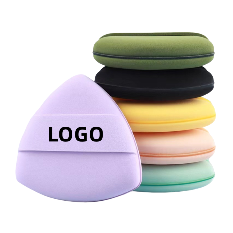 Air Cushion Puff Factory - Custom Super Soft Rubycell Thick Triangle Makeup Sponge with Logo