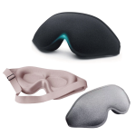 Sleeping Eye Mask Factory - Hot Selling Custom Logo 3D Contoured Cup No Pressure Seamless Blackout