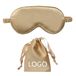 Silk Eye Mask Supplier - Custom Printed Logo 16mm Gift Set Pure Mulberry Silk with Pouch