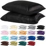 Silk Pillowcase Manufacturer - 20x26 Inches Washed Silk Hidden Zipper Plain Color for Home Hotel