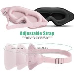Stereo Eye Mask Supplier - 3D Contoured Cup Eye Mask 100% Blackout No Pressure Seamless Stereo Sleeping