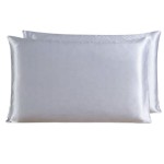 Silk Pillowcase Manufacturer - 20x26 Inches Washed Silk Hidden Zipper Plain Color for Home Hotel